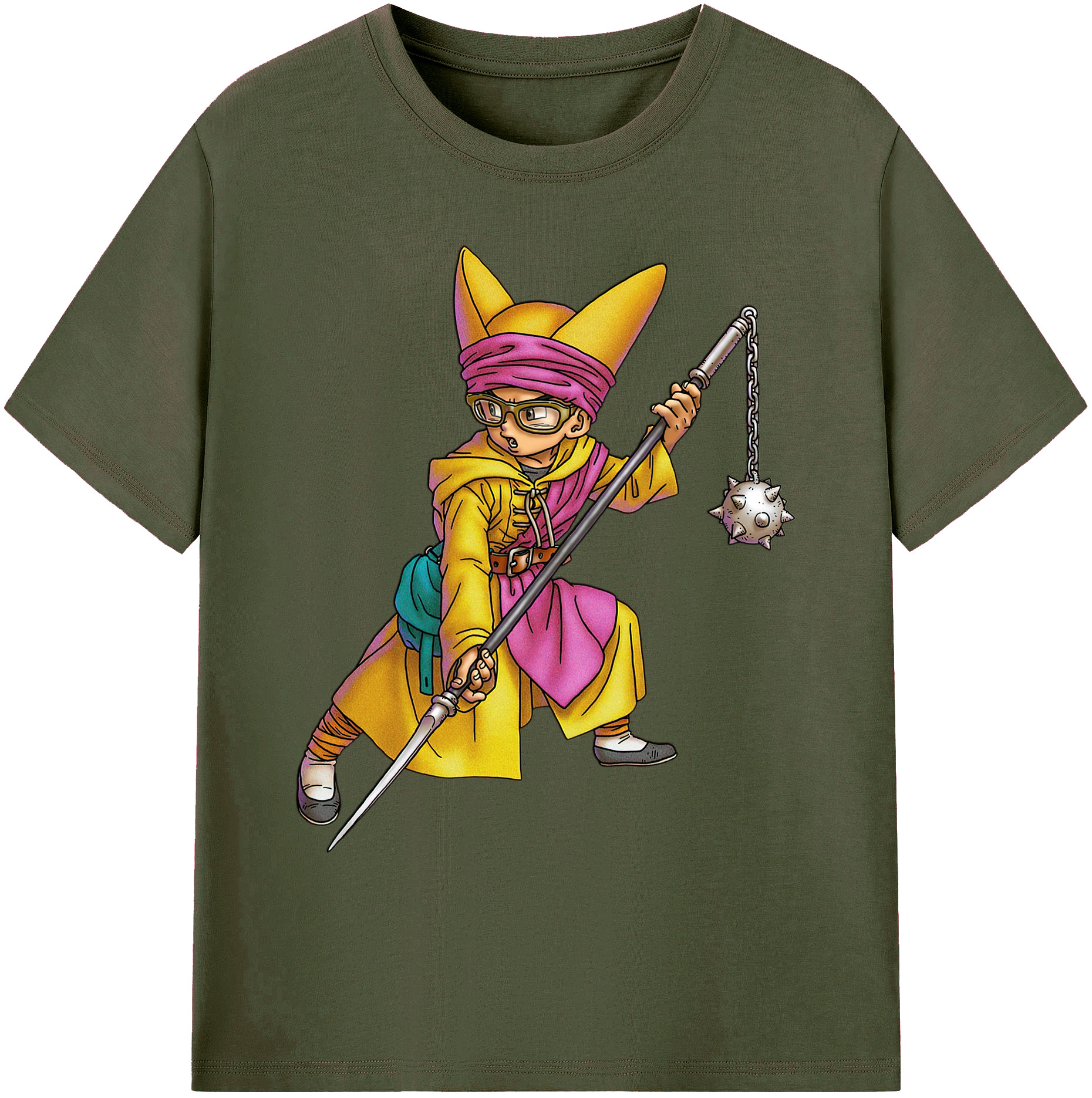 （画像用） ドラゴンクエスト Doragon Kuesuto Dragon Quest 綿100％ メンズ半袖Tシャツ｜肌触りやわらか＆通気性